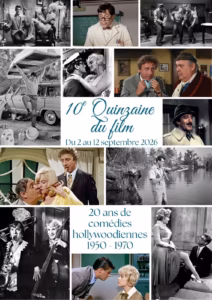 Affiche de la 10e Quinzaine du film de Sète, vingt ans de comédies hollywoodiennes