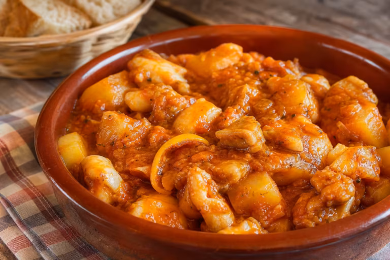 Rouille de seiche sétoise servie dans un plat en terre cuite traditionnel