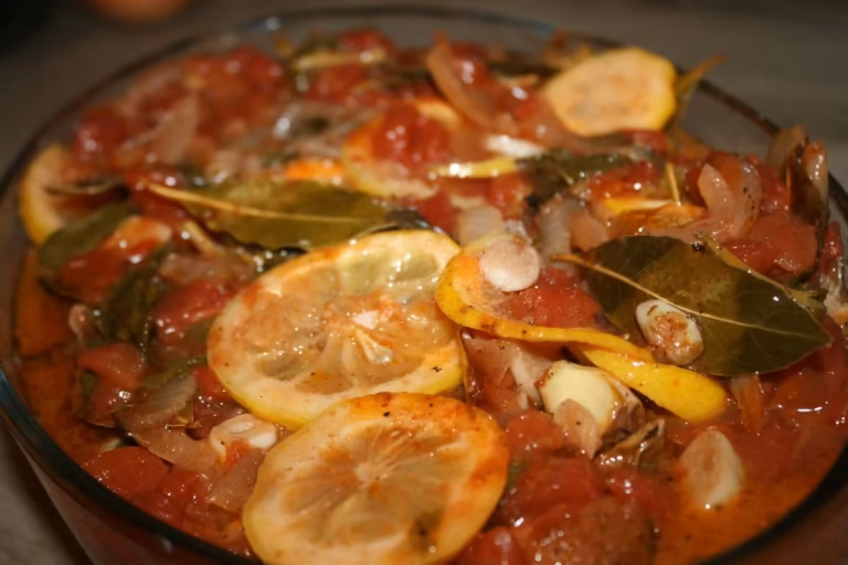 Sardines à l'escabèche façon Pieds-noirs, sauce tomate, citron et laurier