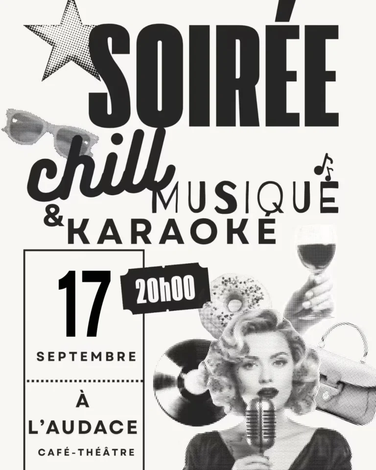 Soirée chill, musique & karaoké à L'Audace Café Théâtre, Sète