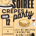 Carte - soiree crepes party audace cafe theatre sete 12 septembre soiree crepes party audace cafe theatre sete 12 septembre