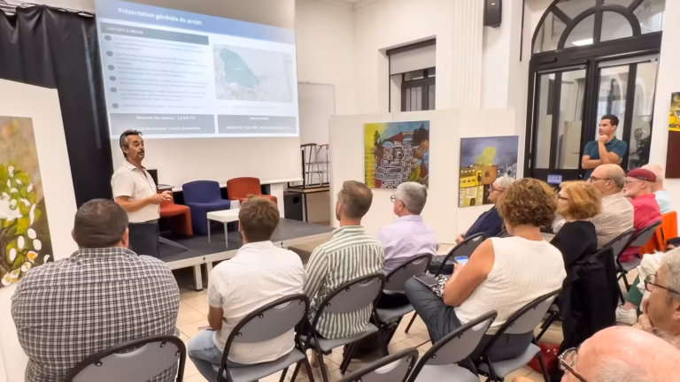 Réunion publique d'information sur les travaux de la rue de la Caraussane à Sète