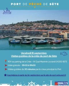 Visite de la criée du port de pêche à Sète
