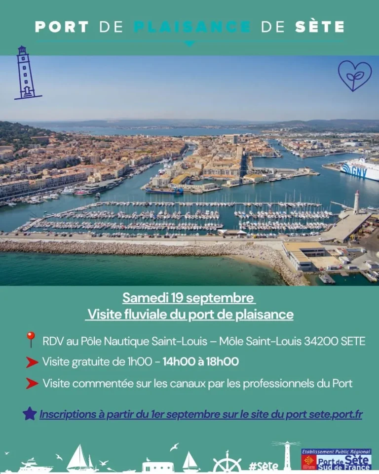 Visite nautique du port de Sète en navette électrique