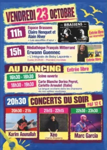 Programme du vendredi 23 octobre 2026 : Boby Lapointe, Karim Aounallah, Xéo, Marc Garcia au festival 22 V'la Georges