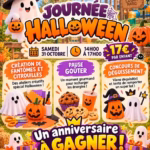 affiche journee halloween ludik parc gigean 31 octobre 2026