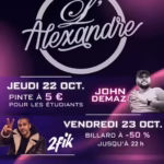 affiche lalexandre cafe sete soirees 22 23 24 octobre 2026