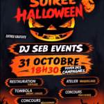 affiche soiree halloween comite des fetes poussan 31 octobre 2026