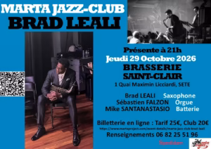 Marta Jazz-Club : Brad Leali Trio à Sète