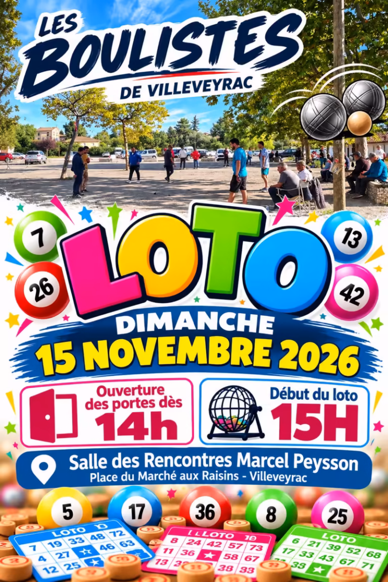 Loto des Boulistes de Villeveyrac