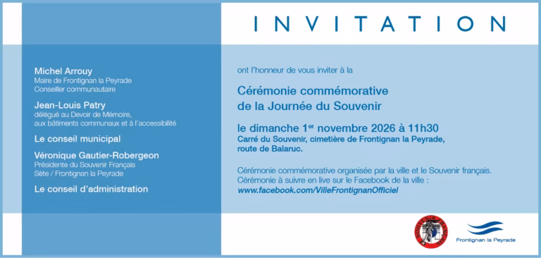 Journée du Souvenir 2026 à Frontignan