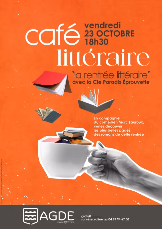Café littéraire Rentrée littéraire à la médiathèque d'Agde