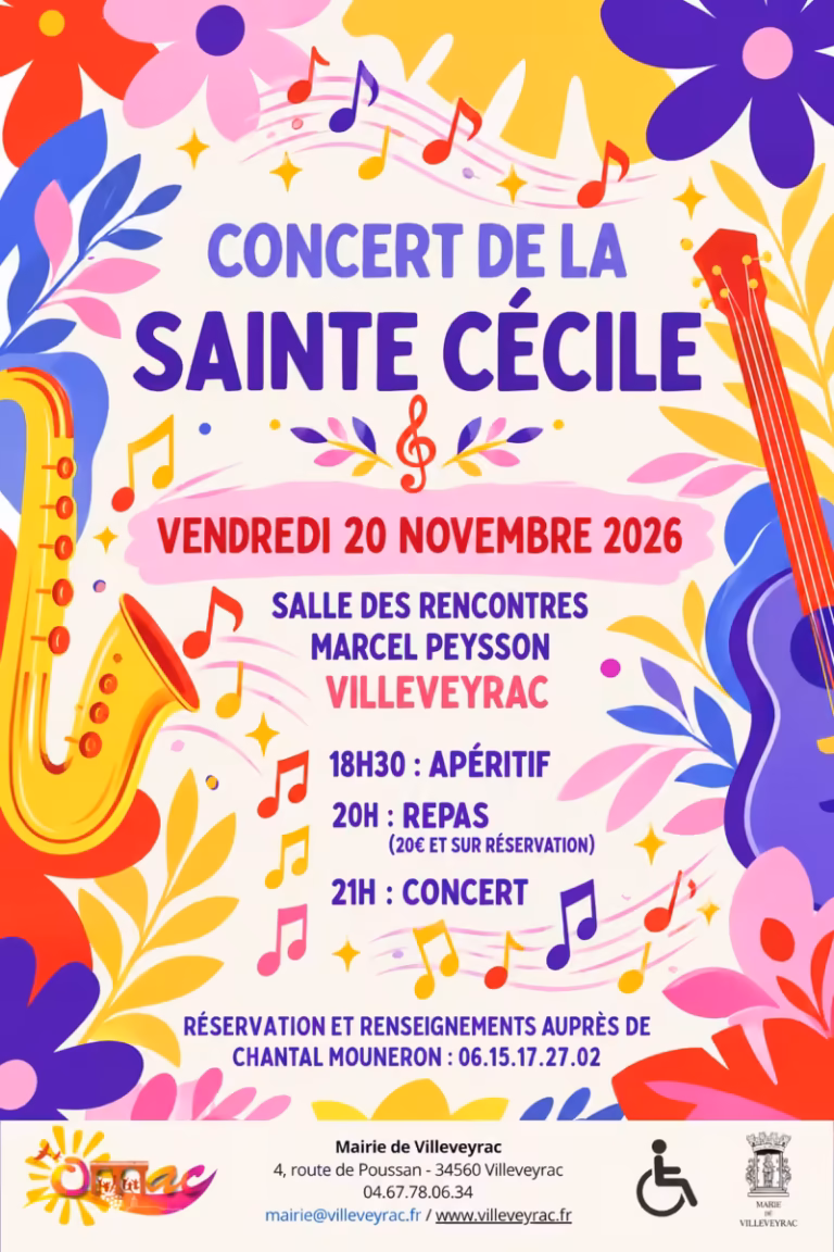 Concert de la Sainte-Cécile 2026 à Villeveyrac