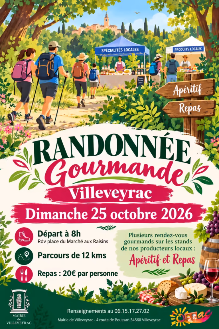 Randonnée gourmande 2026 à Villeveyrac