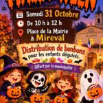 halloween 2026 mireval distribution bonbons place mairie affiche