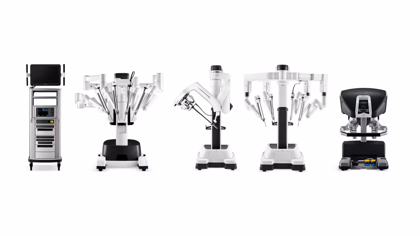 Chariot de vision, chariots patient et console du chirurgien de la gamme de chirurgie robot-assistée da Vinci