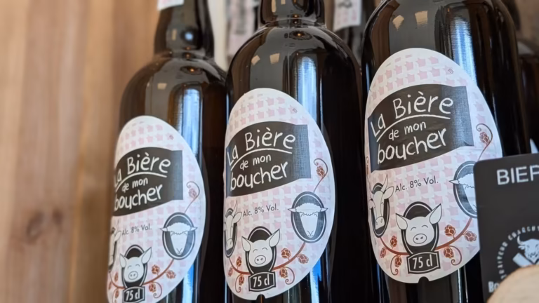 Bouteilles de « La Bière de mon boucher »