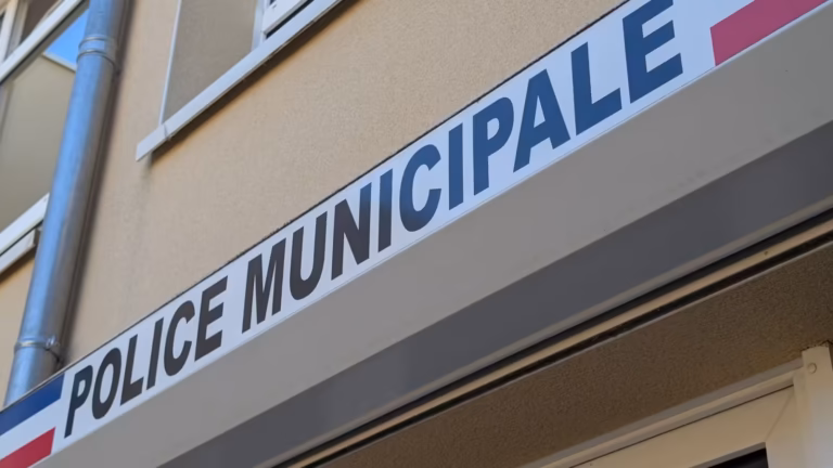 Enseigne « Police municipale » tricolore