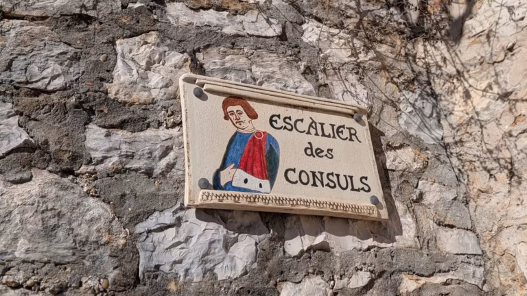 Plaque en céramique « Escalier des Consuls »