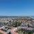 Vue aérienne de Frontignan-Plage entre la mer et les étangs