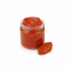 Harissa en pâte de piment rouge dans un pot en verre