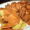 Rouille de seiche servie avec des tagliatelles fraîches