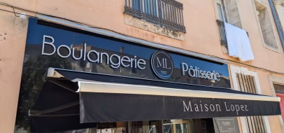 Devanture « Boulangerie Pâtisserie Maison Lopez » à Poussan