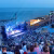 Concert en soirée au Théâtre de la Mer à Sète face à la Méditerranée